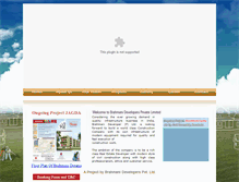 Tablet Screenshot of brahmanidevelopers.com